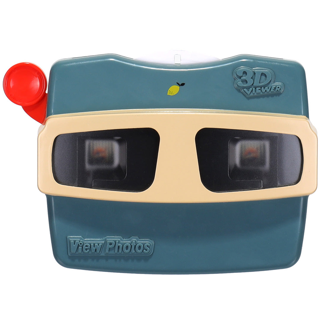 Vooraanzicht van de blauw-beige Sticky Lemon viewmaster.