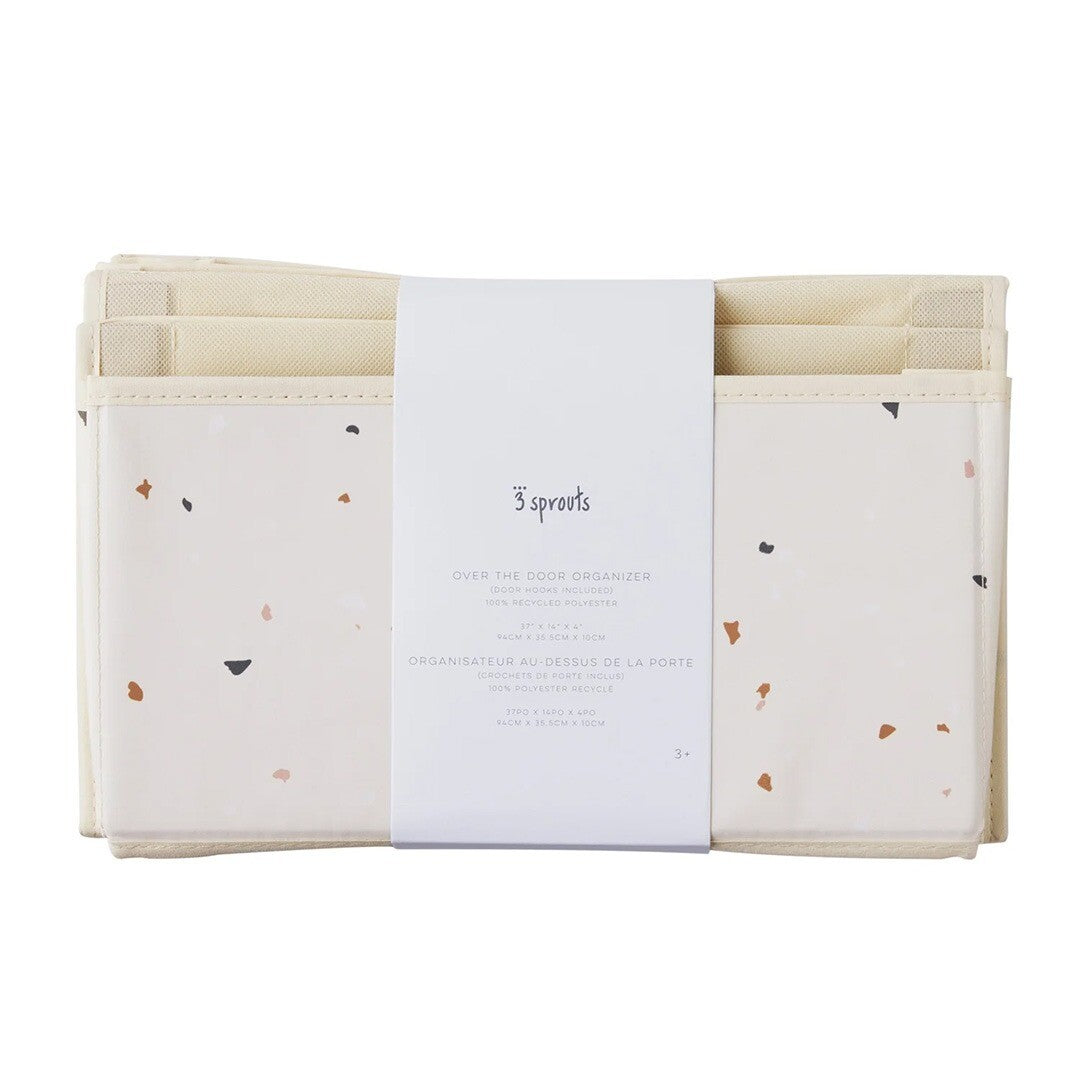 Verpakking van de 3 sprouts wandorganiser met terrazzo patroon.
