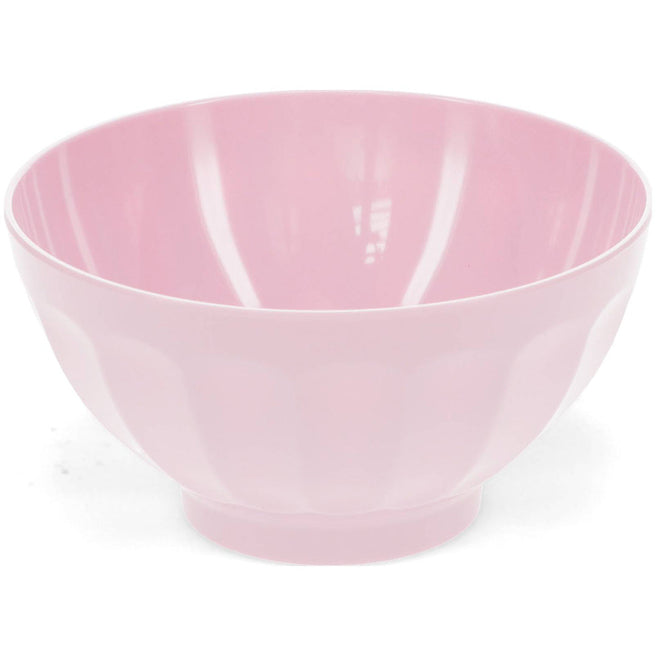 Een roze rex london melamine kom voor baby's en peuters.