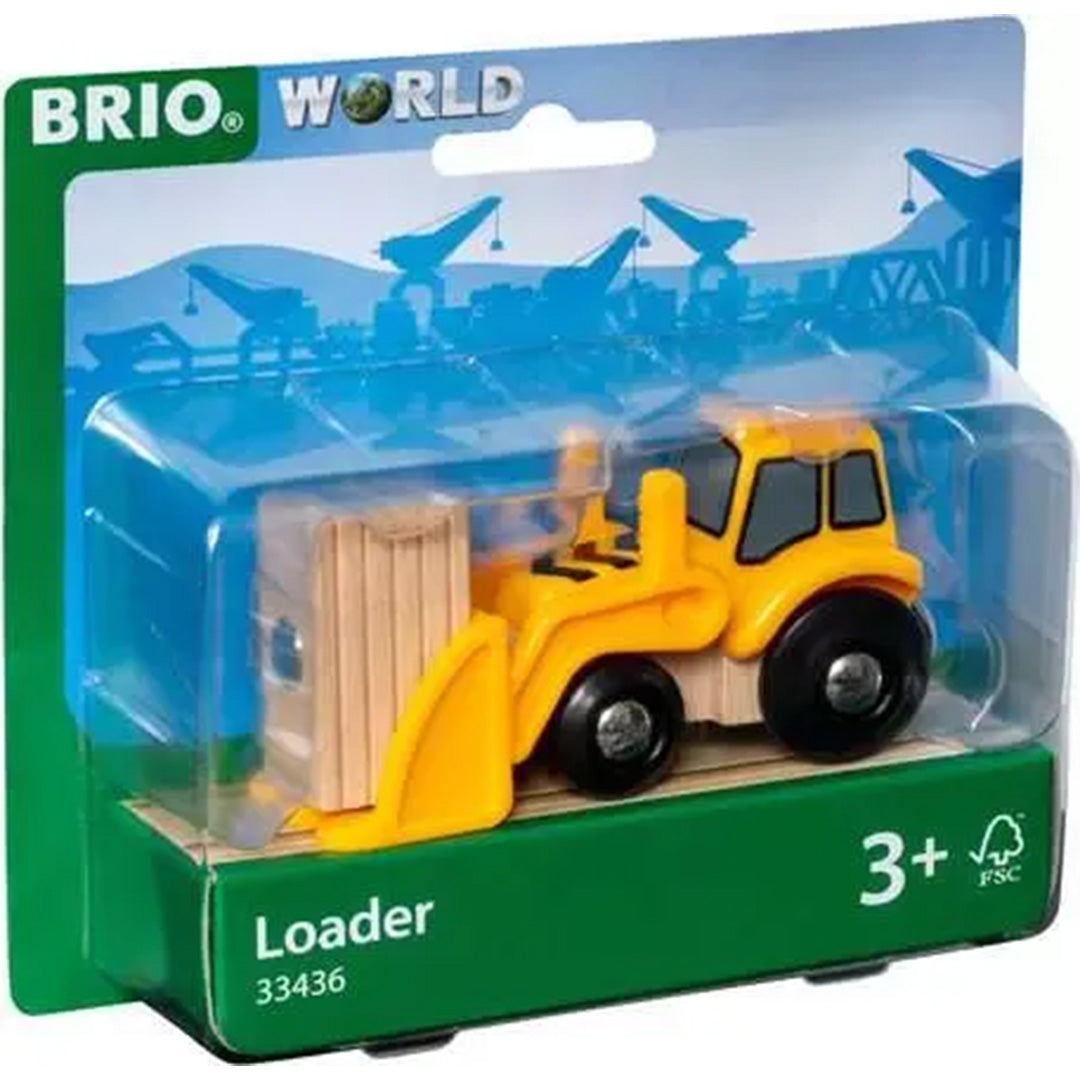 Verpakking van de Brio houten speelgoedshovel.