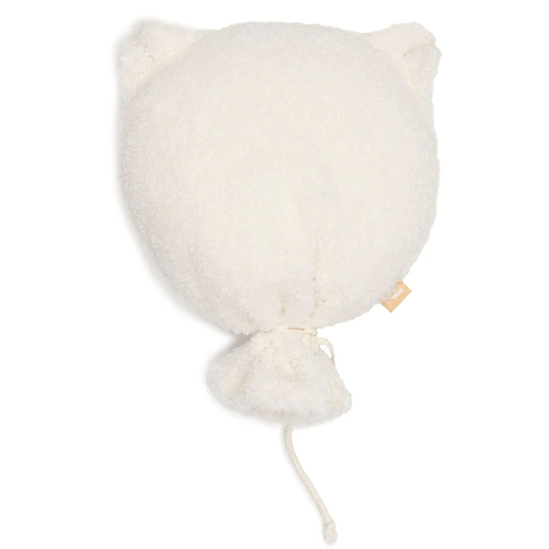 Jollein crème teddybeer ballon decoratiekussen van pluizig polyester.