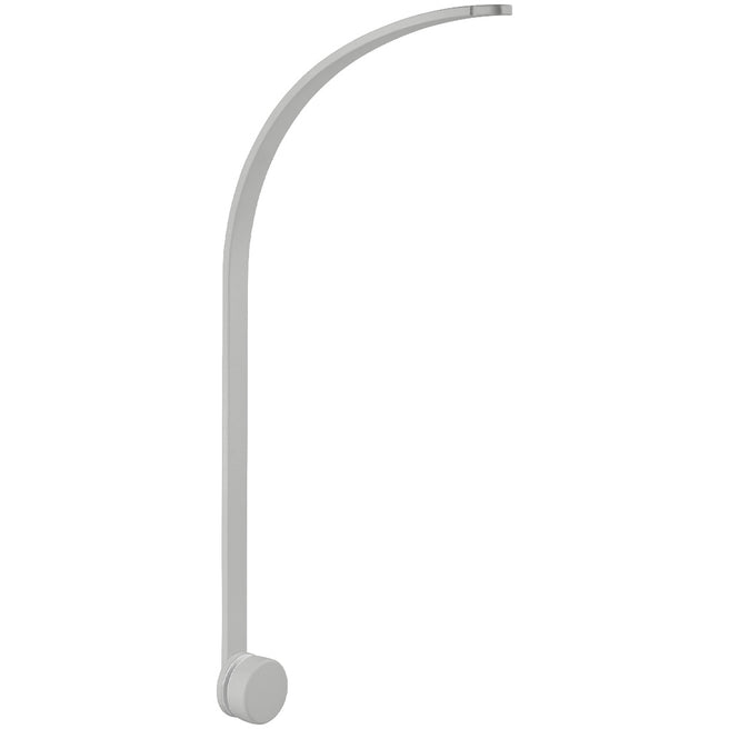 Sebra houten mobielhouder in grijs, losstaand op een witte achtergrond.