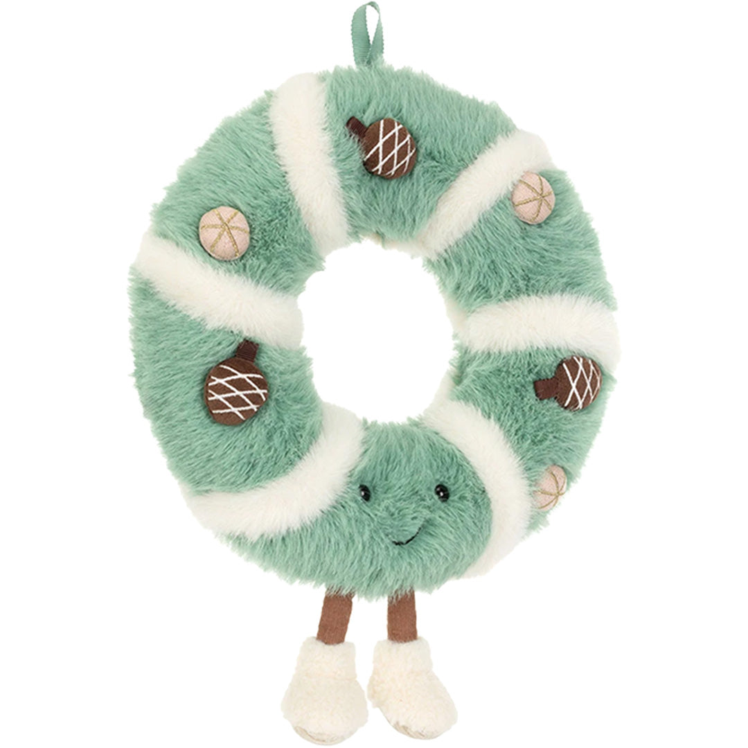 jellycat amuseable knuffelkerstkrans - 34 cm | A2AW | 4