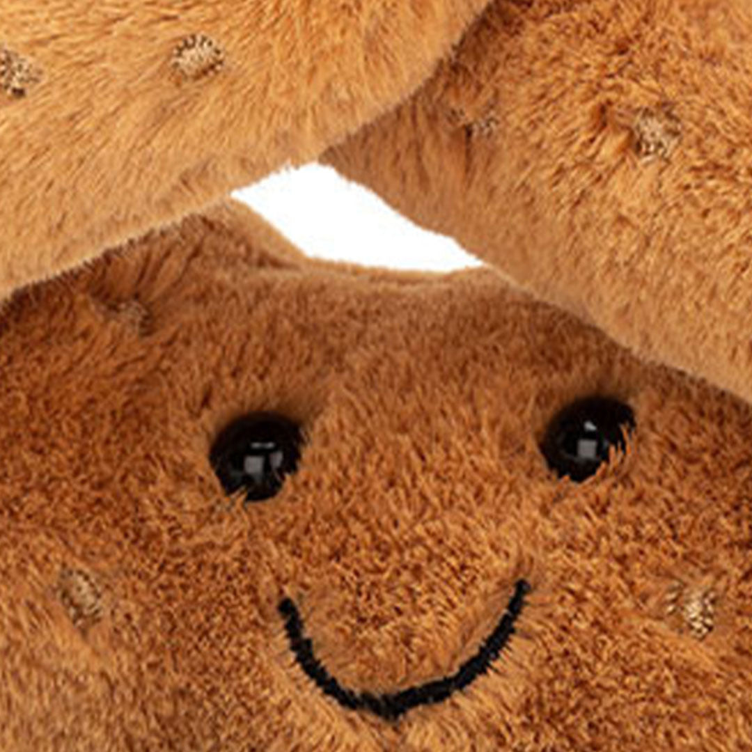 jellycat amuseables knuffelpretzel - 18 cm | A2PRET | 2