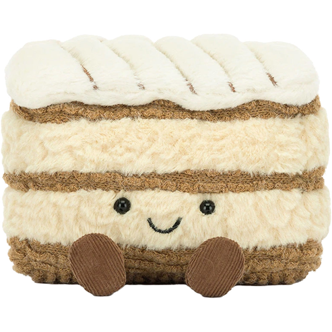 jellycat amuseables knuffelcake milie mille-feuille - 12 cm | A6MF | 3