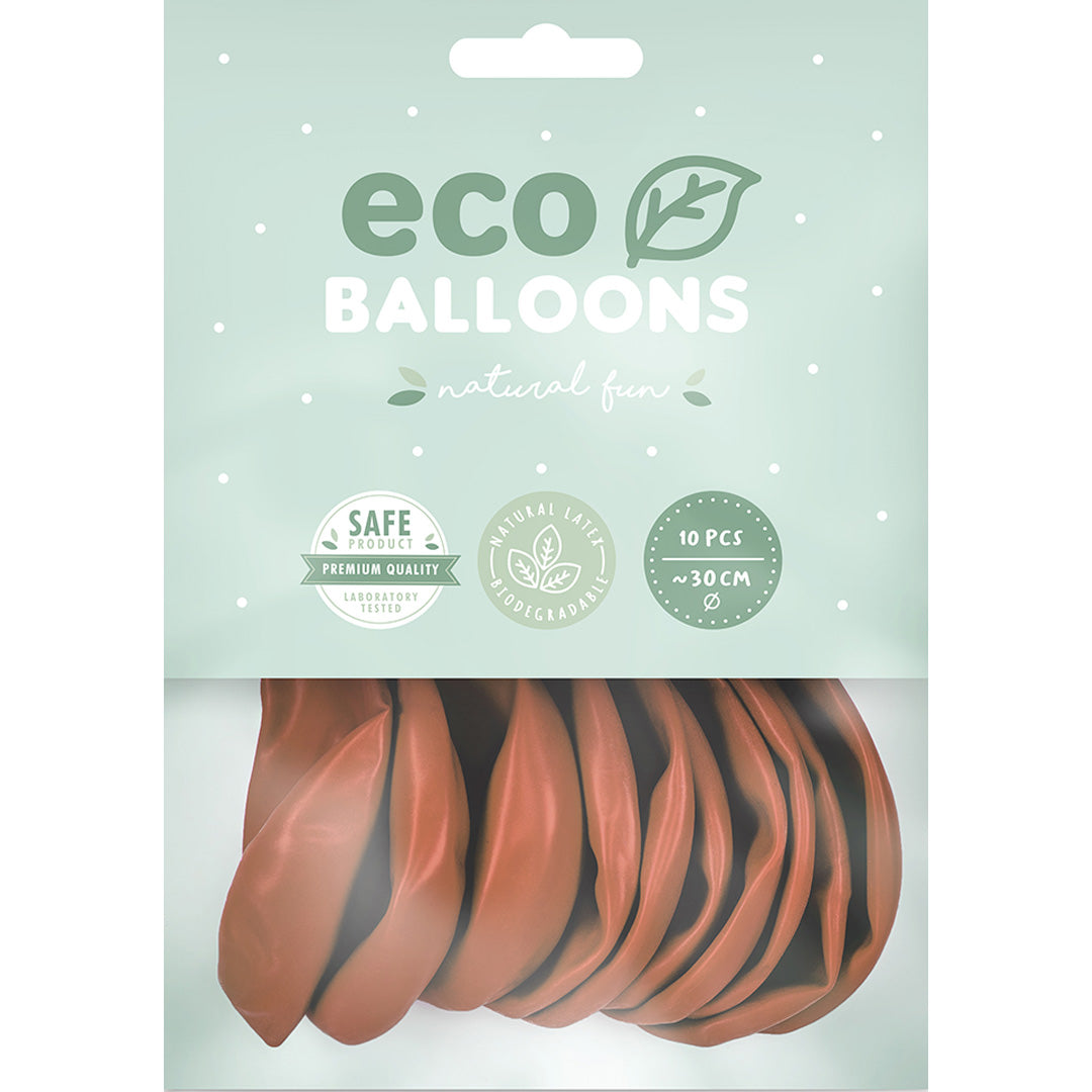 Verpakking van Partydeco eco ballonnen in de kleur misty rose.