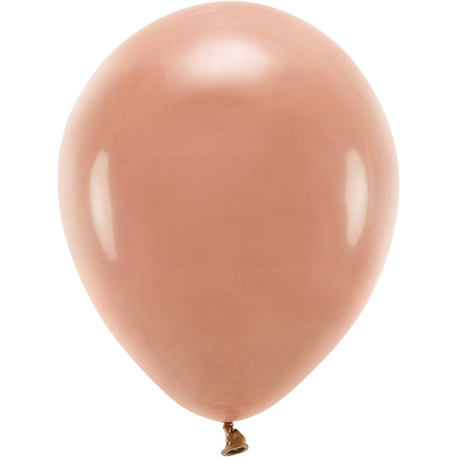 Partydeco ronde pastel misty rose ballon.