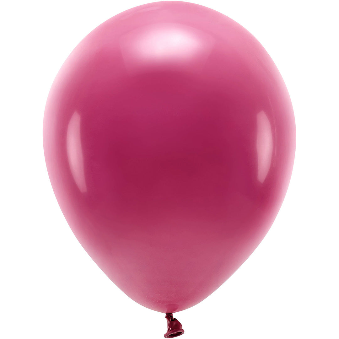 Partydeco pastel dieprode ballon.