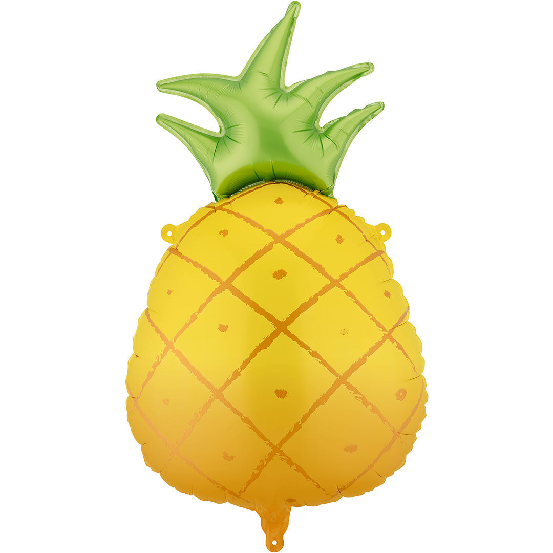 Een PartyDeco ananas folieballon in geel en groen.