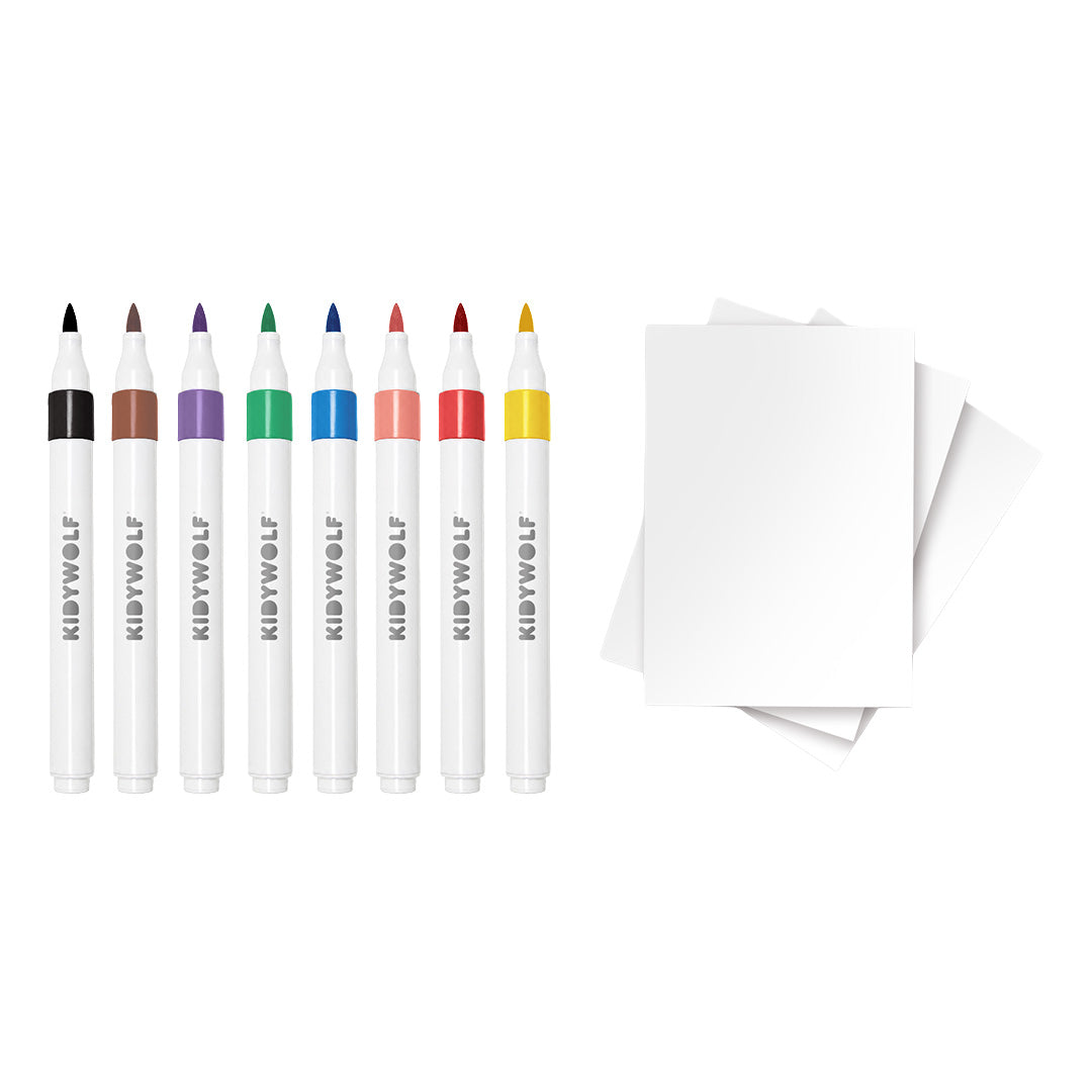 kidywolf coffret de dessin kidydraw kit - acrylique