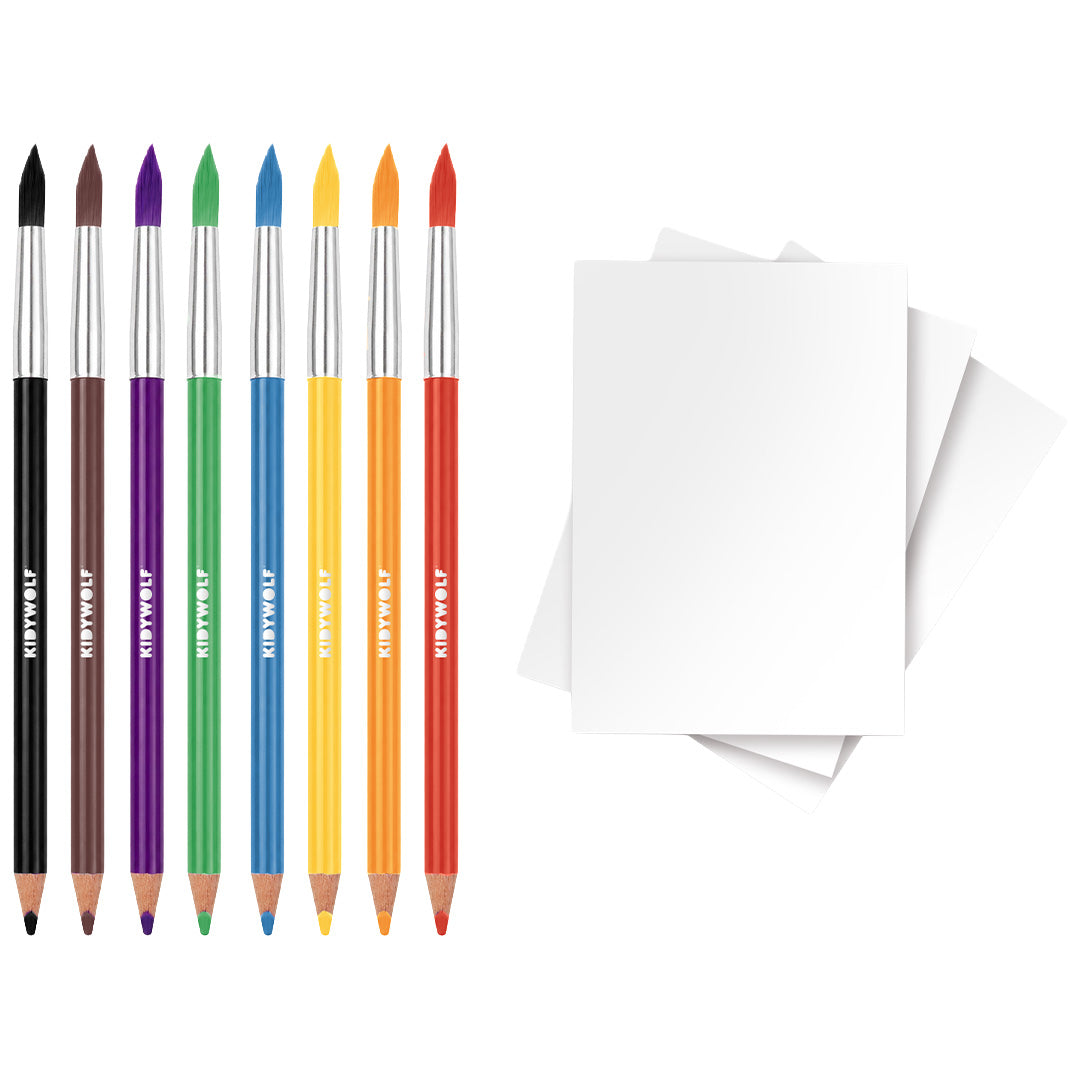 kidywolf coffret de dessin kidydraw kit - aquarelle