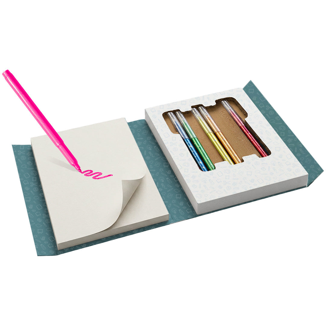 kidywolf coffret de dessin kidydraw kit - paillettes