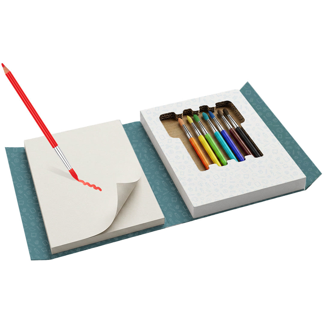 kidywolf coffret de dessin kidydraw kit - aquarelle