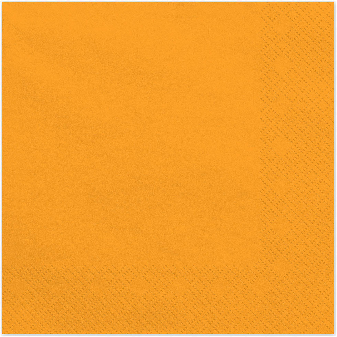 PartyDeco oranje servet met textuurpatroon.