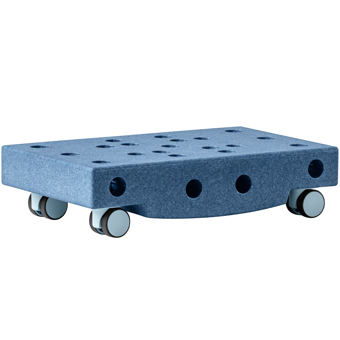 modu scooter board in diepblauw met wieltjes.