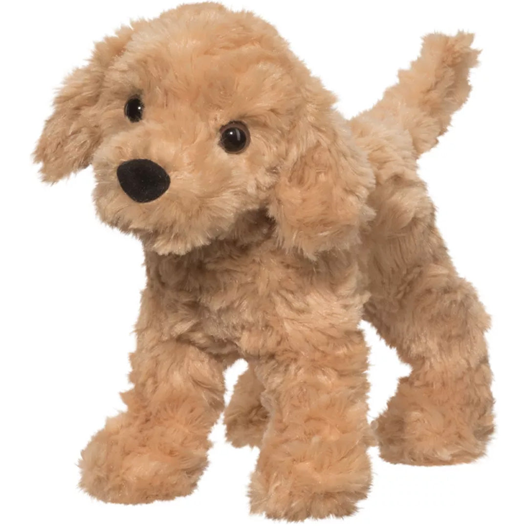 Douglas Toys pluchen Golden Retriever knuffelhond in beige.