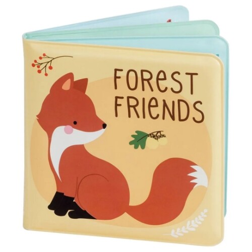 a little lovely company badboekje met een illustratie van een vos en de tekst 'Forest Friends' op de voorkant.