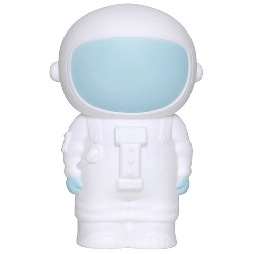 A little lovely company astronaut spaarpot, wit met lichtblauwe details.