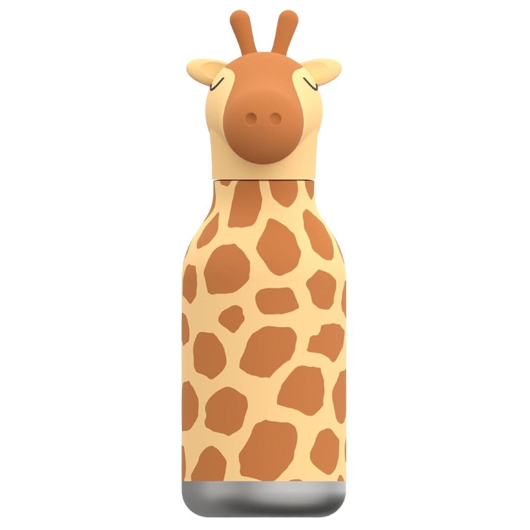 Asobu rvs drinkfles in de vorm van een staande giraf.