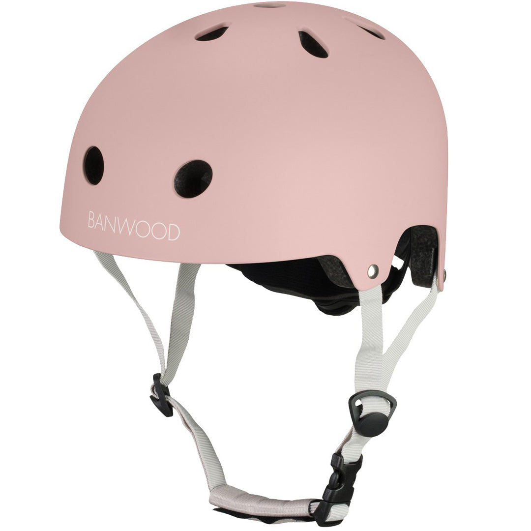 Roze Banwood kinderhelm in de kleur dusty rose.