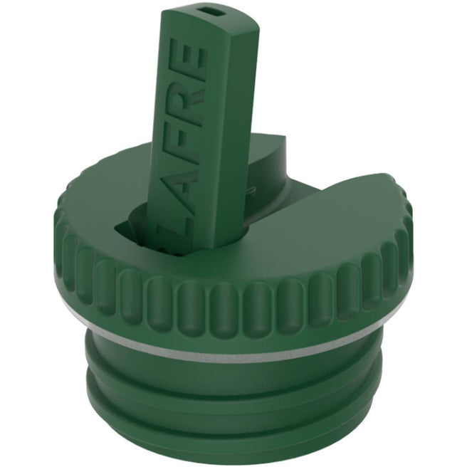 Een groene Blafre dop met drinktuit van plastic.