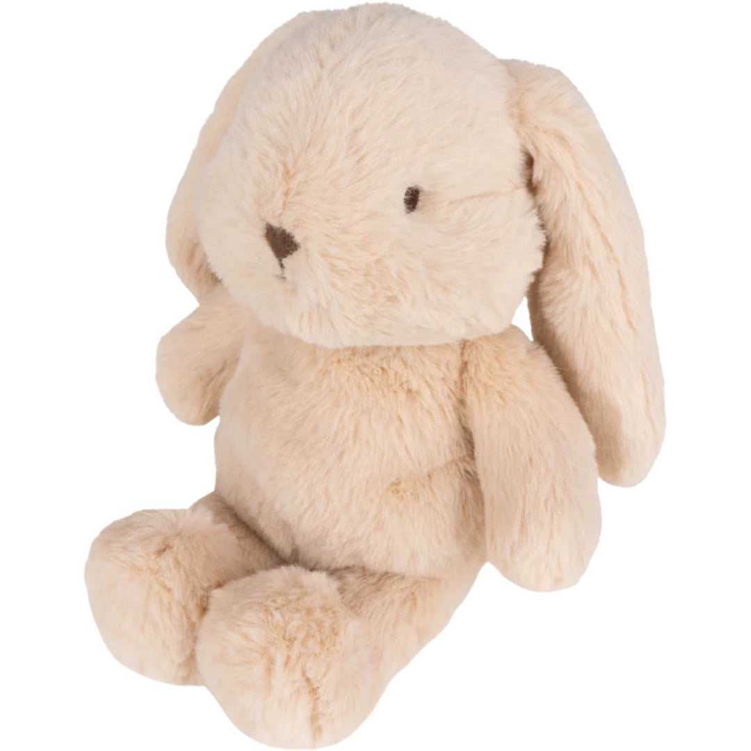 Bon ton toys beige pluchen knuffelkonijn Bubbles Bunny zit en kijkt naar voren.