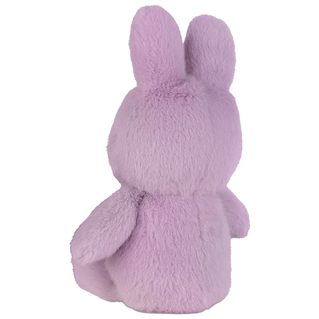 Bon ton toys paars Miffy knuffelkonijn, van achteren gezien.