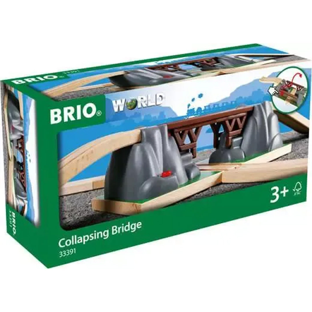 De productverpakking van de Brio instortende brug.
