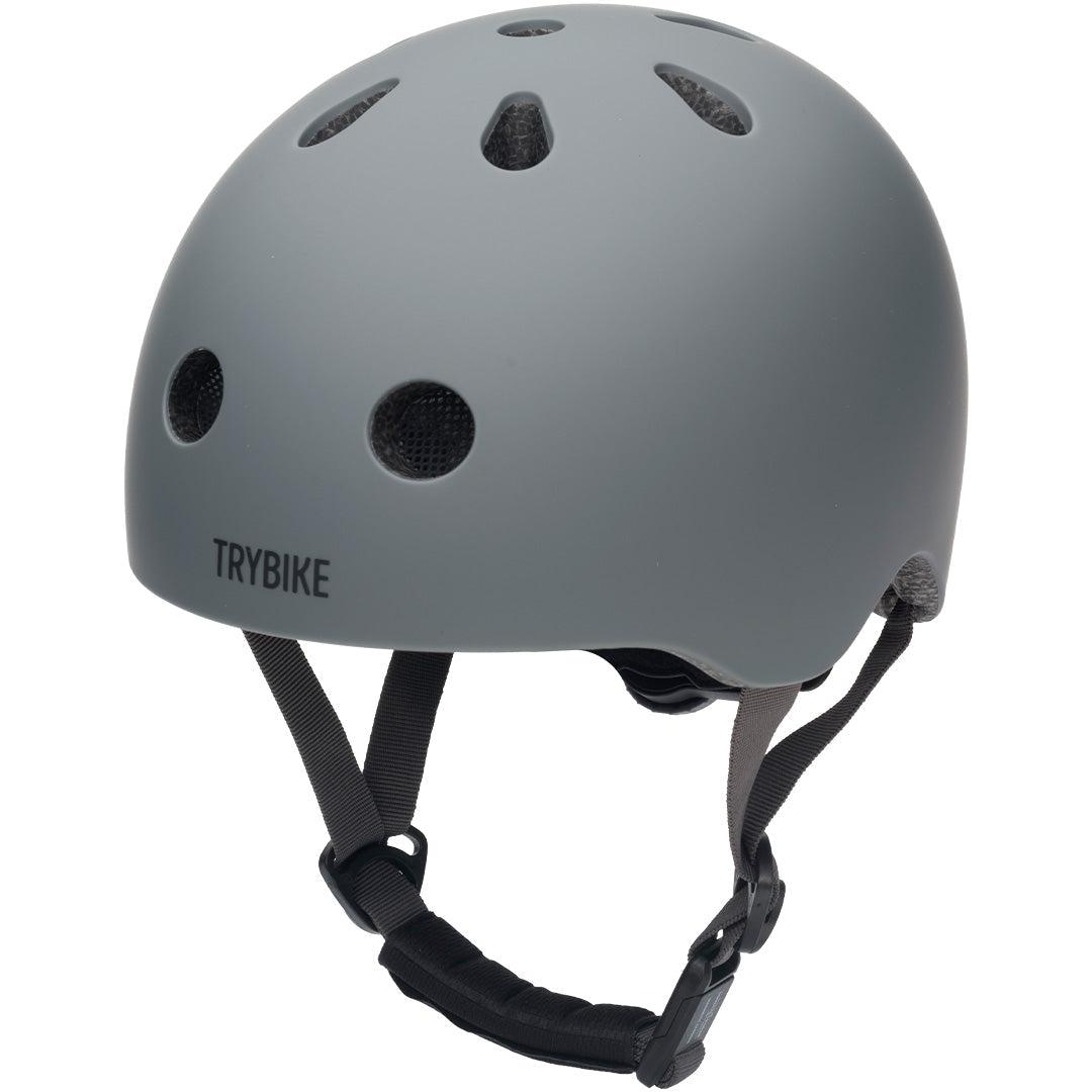 Coconuts Helmets grijze vintage kinderhelm in maat XS.