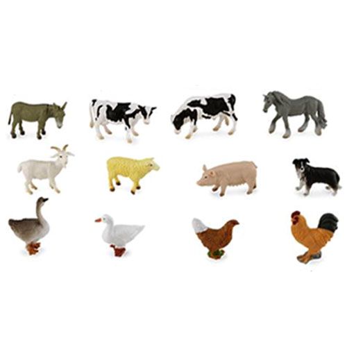 Collecta speelgoedfiguurtjes van 12 verschillende boerderijdieren.