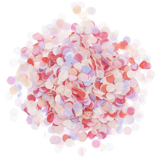 Rico Design confetti in roze, rode en paarse pasteltinten.