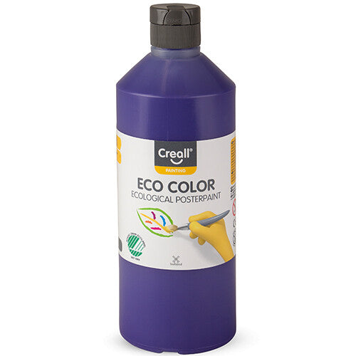 Creall Eco Color paarse plakkaatverf in een knijpfles.