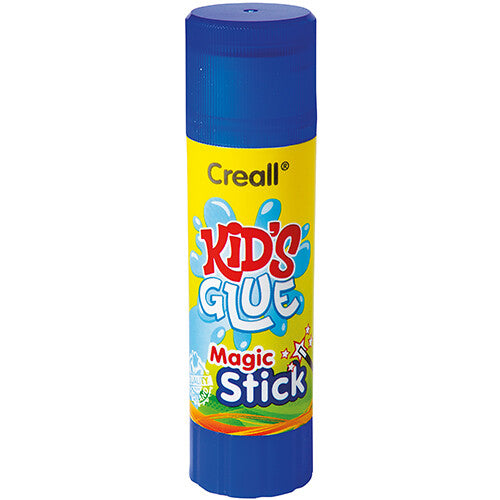 Creall magische lijmstift voor kinderen in blauw-gele verpakking.