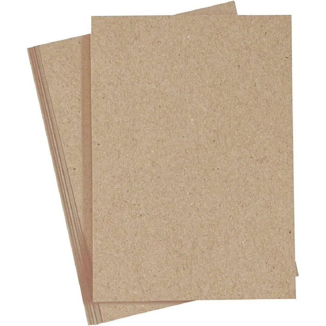 creativ company knutselpapier A4 in naturelkleur, een stapel losse vellen.