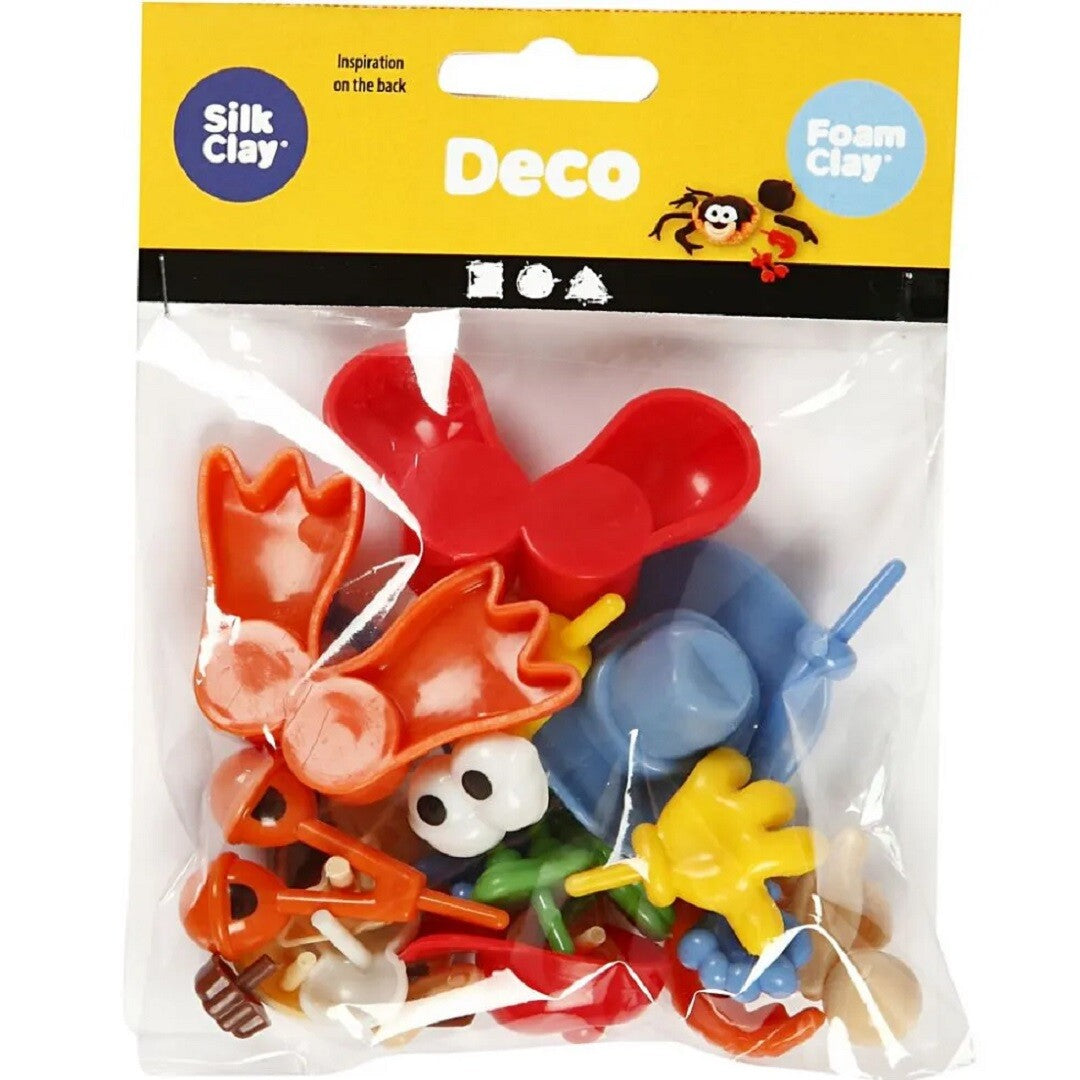 Verpakking van Creativ Company veelkleurige kleistekers met lichaamsdelen en accessoires.