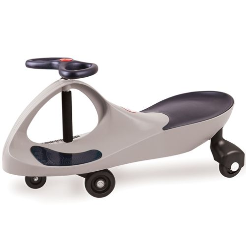 ilovespeelgoed grijze didicar, een handmatig aangedreven loopauto.