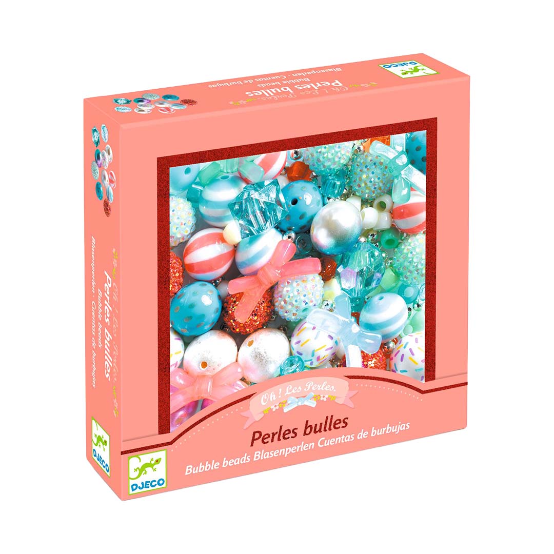 Verpakking van de Djeco kralenset bubbels.