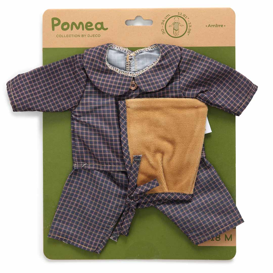De Djeco poppenkledingset Ambre op de verpakking.