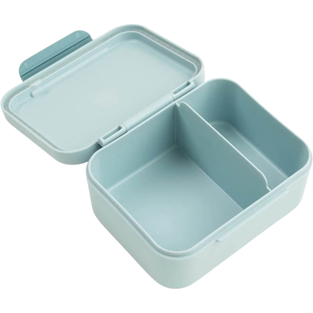 De open Done by Deer kinder lunchbox met twee vakken.