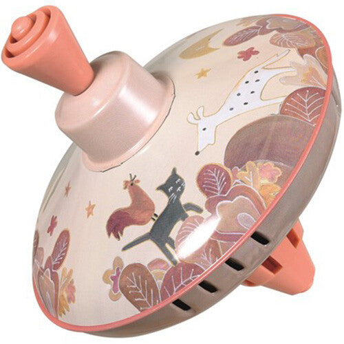 Egmont Toys metalen bromtol met dierenillustraties van een kat, haan en hert.