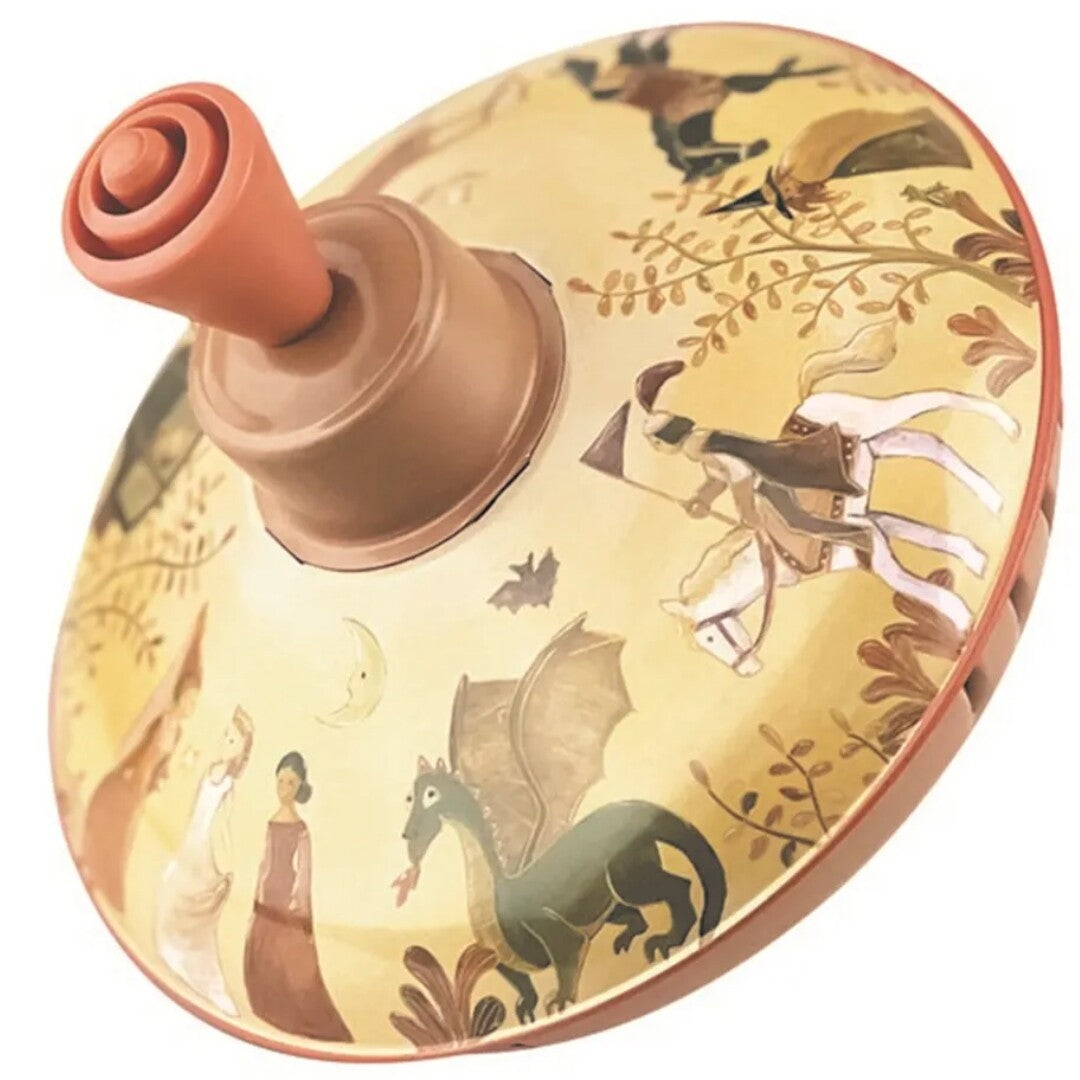 Egmont Toys bromtol met een sprookjesillustratie van een ridder, draak en prinsessen.