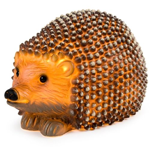 Egmont Toys Heico egel nachtlampje, schuin van voren gezien, warm oplichtend.