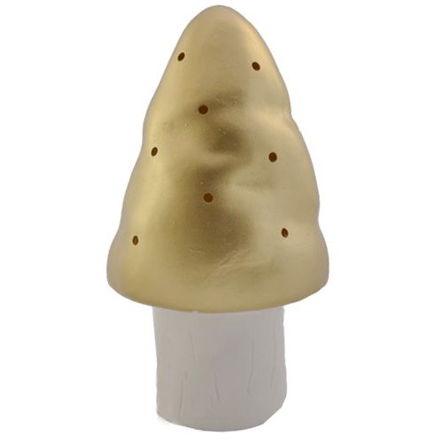 Egmont Toys gouden paddenstoel sfeerverlichting met witte voet en gaatjes in de kap.