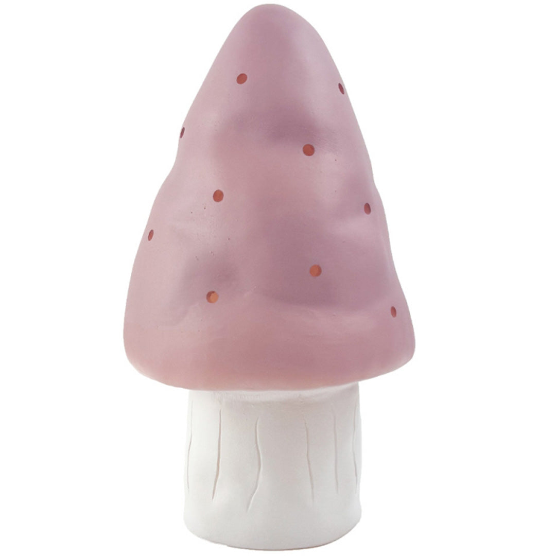 Egmont Toys lila paddenstoel nachtlamp met stippen.