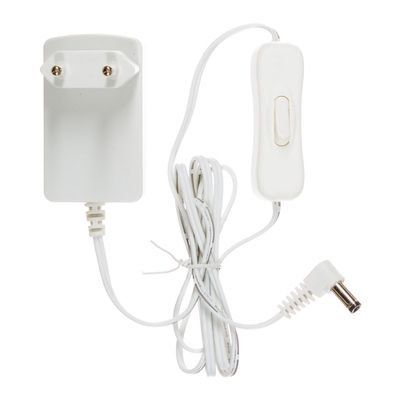 Egmont Toys witte transformator voor LED-fitting met snoer en schakelaar.