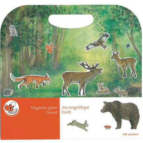 Egmont Toys magneetboek bos verpakking met illustraties van bosdieren en een boslandschap.
