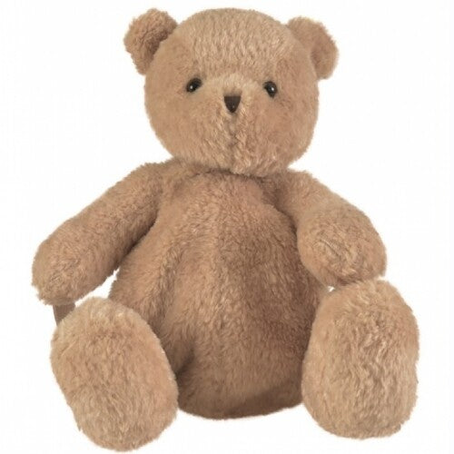 Egmont Toys beige teddybeer peuterrugzak, van voren gefotografeerd.