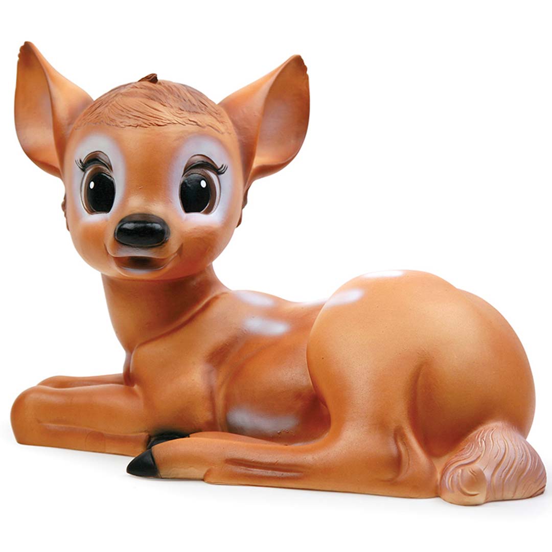 Egmont Toys Bambi hert lamp liggend op een witte achtergrond.