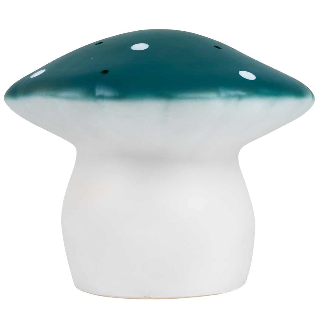 Egmont Toys Heico vliegenzwam lamp in groen met witte stippen.
