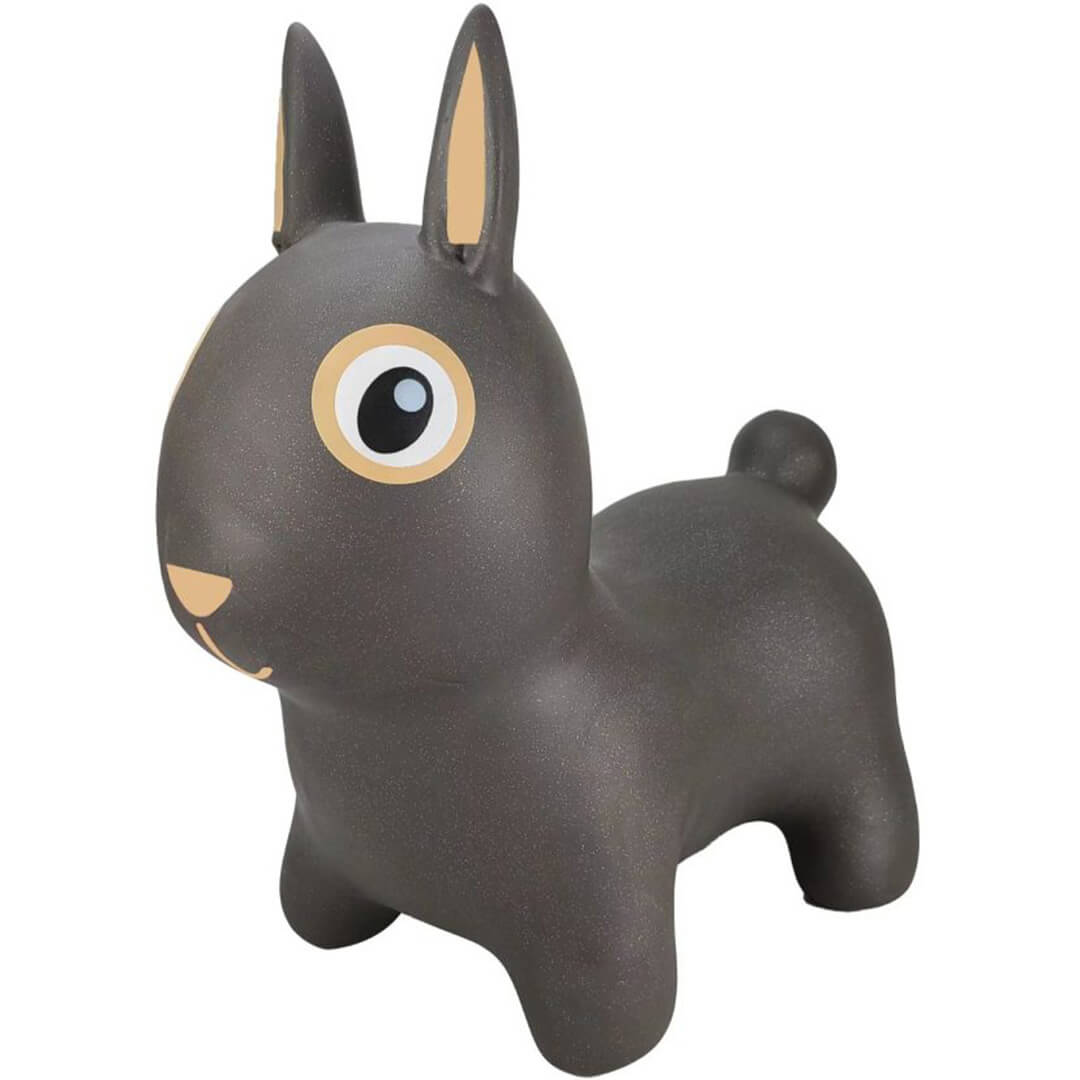 find that hippo grijs skippydier in de vorm van een konijn.